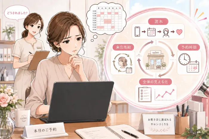 空いている日程ばかりに意識が向き、本当の不安の理由が見えにくくなる状態を伝える画像