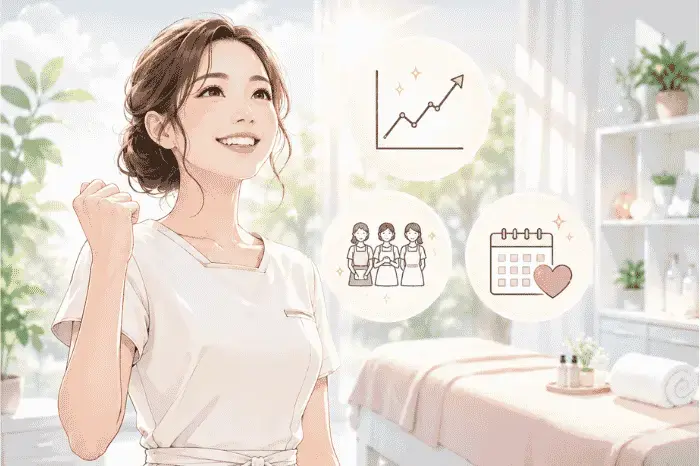 サロン経営で不安が消えない時に経営状態を整理する重要性について解説している画像