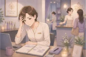 個人サロンの予約枠で売上が頭打ちになる理由と、予約数だけでは伸びにくい背景を解説する画像
