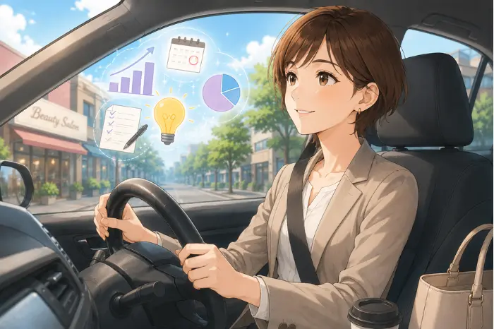 個人サロンの売上の波に不安を感じた時に、なくすより確認する視点を持つ大切さを伝える画像