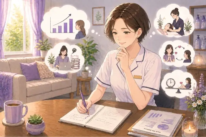 個人サロンで予約数を増やす限界を感じた時に、予約の多さだけでなく利益やリピートへのつながりを確認する画像
