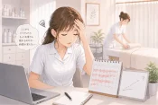 個人サロンの稼働時間に限界を感じながら予約数と売上の関係を見直しているサロンオーナーの画像
