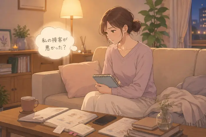 個人サロンでリピートを安定させるために、接客や技術に加えてお客様へ伝えた内容を確認する大切さを伝える画像