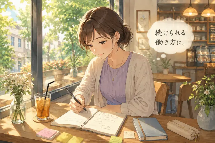 個人サロンをひとりで経営して限界を感じた時に、頑張り方ではなく抱えている役割を見直す大切さを伝える画像