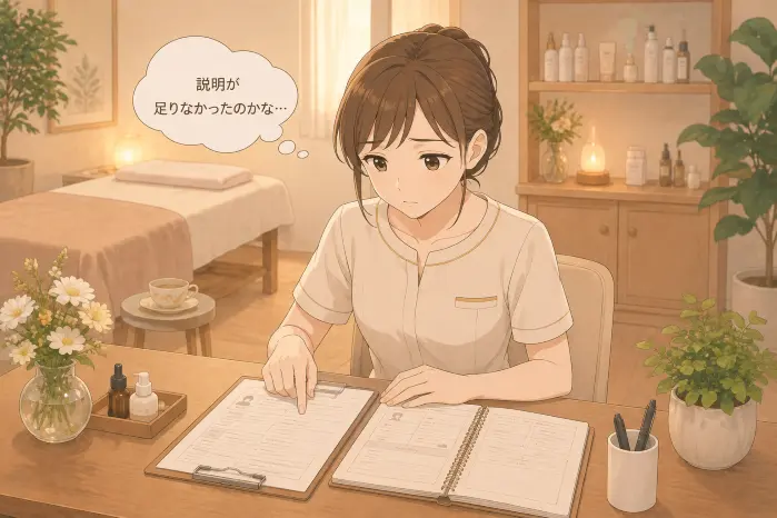 個人サロンのリピート率が安定しない時に、月ごとの来店段階の違いを確認する画像