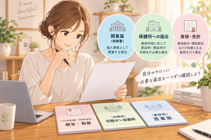 物件の室内を見学する女性オーナーが工務店の担当者と図面を見ながら衛生基準や設備の配置を確認している画像